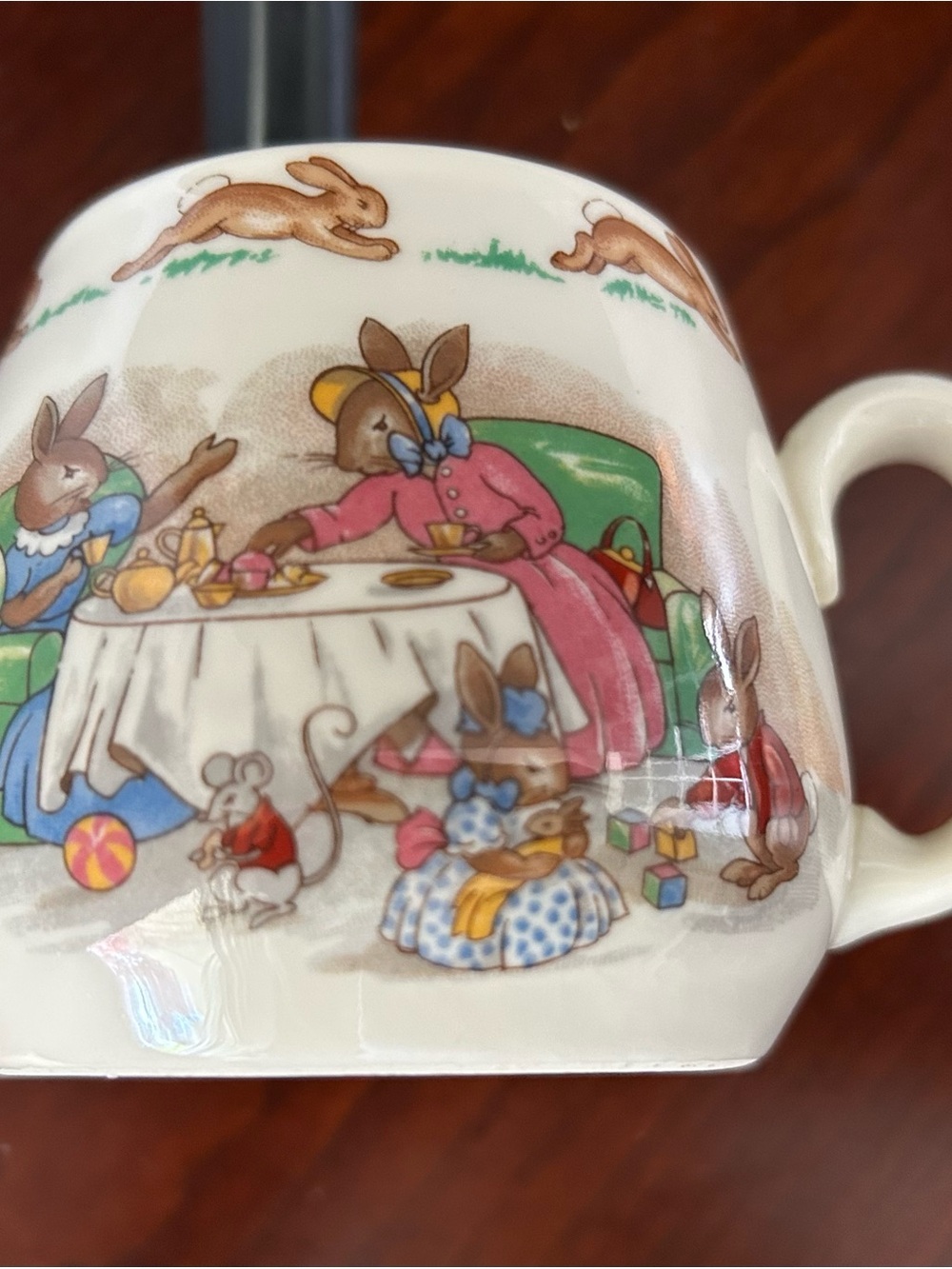 Royal Doulton Children's Bunny Parade Plate - White with Multicolor Accents - Picture 13 of 16
